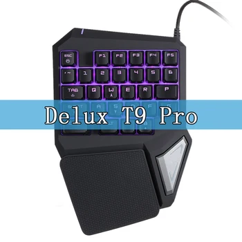 Original Delux T9 Pro T9 Plus T9 Mekanisk Tastatur, En Enkelt USB-Kabel Hånd LOL, DOTA 2 Esport Gaming Tastatur RGB-Helt Nye