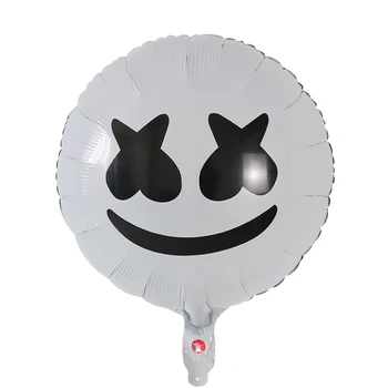 50stk 18inch Folie Helium Balloner, candyfloss Folie Ballon DJ-Musik Maske Ballon Luften Globos Forsyninger Nye År Fest Dekoration