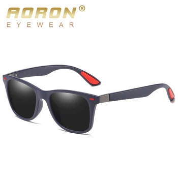 AORON Polariserede Solbriller til Mænd og Kvinder i Klassisk Retro Design Square Frame solbriller med UV-Beskyttelse