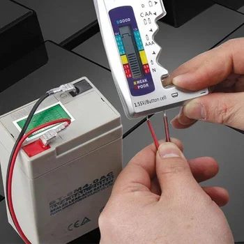 Batteri Tester Batteri Kapacitet Detektor For C/D/N/AA/AAA/9V Batterier /1.55 V knapcelle Batteri Tester