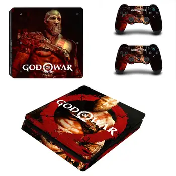 God of War Fuld Dækning PS4 Slank Klistermærker Play station 4 Skin Sticker Til PlayStation 4 PS4 Slim Konsol & Controller Skind Vinyl