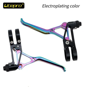 Litepro 64 g Ultralet MTB Cykel V-Bremse greb til Brompton Foldecykel 14 16 20 tommer Foldecykel Bremse håndtag Håndtag C Bremse