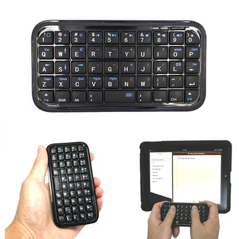 Black Ultra Slim Mini Bluetooth 3.0 Tastatur til iPhone 7 Plus Samsung S7 / PS3 / PC / PDA KQS8