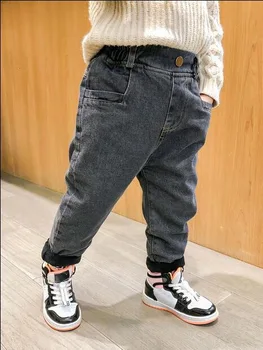 2020 Vinter Drenge Jeans Tykkere Drenge Jeans Varm Børn Plus Velvet Demin Bukser Til Børn, Bukser Kausale Dreng Baby Jeans