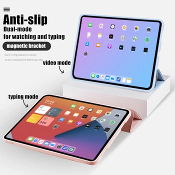 SCHANGE Til iPad Luft 4 Tilfælde Tri-fold Smart Case til iPad Luft 4 2020 10.9 tommer Anti-fald Beskyttende Cover til iPad Air4 2020