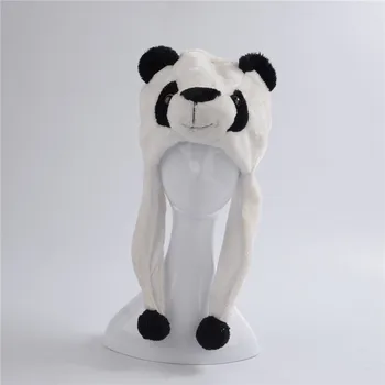 Panda Bear Søde Bløde Dyr Vinter Hat Beanie Aviator Stil Vinter Caps