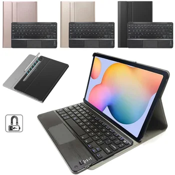 Tastatur til Samsung Galaxy Tab S7 11 2020 Tilfælde T870 T875 PU Læder Stå Tilfælde Dække Touchpad Bluetooth-Tastatur Tablet Cover