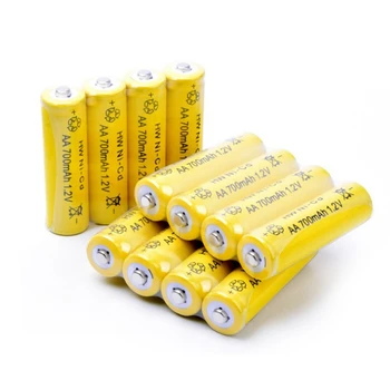 GTF 4STK genopladeligt Batteri elektriske RC toy 5 nikkel-cadmium-batterier 1,2 V AA genopladelige batterier 700mAH