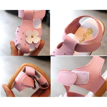Bekamille Sommer Sko Til Børn Piger Søde Blomst Baby-Sandaler Børn sko Piger Sandaler Toddler Baby sko rød pink hvid