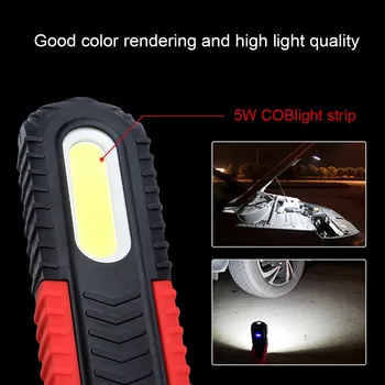 Super Lyse Magnetiske COB LED lommelygter Genopladelige Arbejde Lys 360 Graders Stå Hængende Fakkel Lampe Advarsel Lys