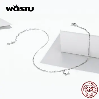 WOSTU 2020 Nye Ankel Armbånd Ægte 925 Sterling Sølv Ankler For Kvinder Mode Smykker at Gøre Kvinder Tilbehør DXT009