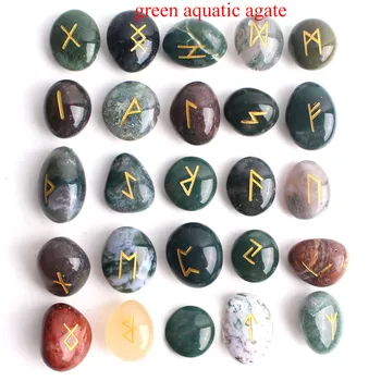 25Pcs Frihed Natural Amethyst Crystal Runer i Sten, Uregelmæssig Divination Agat Rune spå Reiki Healing Indretning