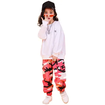 Buksetrold pige Sweatshirt udstyr, tøj Til piger, tøj til 2020 8 10 12 14 16 År hip hop