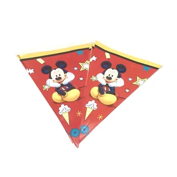 40Pcs/80Pcs Nye Salg Disney Røde Mickey Tema Fødselsdag Part Forsyninger Papir Kop Plade Hat/Cap Banner For Børne Party Indretning af Forbrugsstoffer