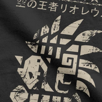 Monster Hunter Rathalos T-Shirt Mænd Ren Bomuld Vintage Dragon Jagt MHW Teostra Spil T-Shirt Kort Ærme t-Shirts Tøj