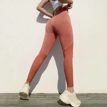 NORMOV Høj Talje Kompression Leggings Fjende Trænings-og Push Up, der Kører Kvinder Yoga Bukser Mave Problemfri Kontrol Leggings