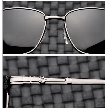 DANKEYISI Mænd Polariserede Solbriller Metal Goggle Retro Solbriller Kørsel Briller Rektangel Nuancer Til Mænd Oculos Masculino Mandlige