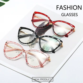 2020 Ny Transparent Mode Kvinder Cat eye briller ramme TR90 Brand Design Optisk Computer Briller vintage brillestel