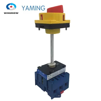 Yaming Isolator skifte med hængelås 63A 3 Faser 2 position on-off med aluminium bar rotary switch kabinet YMD11-63B