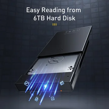 Baseus HDD Tilfældet for 2,5 SATA til USB 3.0 Adapter Hårdt Type C 3.1 Disk HDD Box Disk Tilfælde HDD Kabinet for SSD Tilfælde HDD Docking Station
