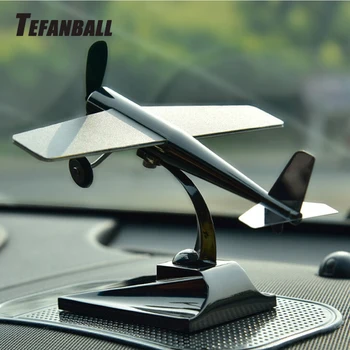 Tefanball Solenergi Bil Dekoration Energi Fly Model Ornamenter Fly Dekoration Bil Styling Soldrevne Fly Kit