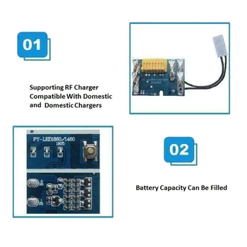Udskiftning 18V 3A Batteri Chip PCB Board til Makita BL1830 BL1850 BL1860 Reparation