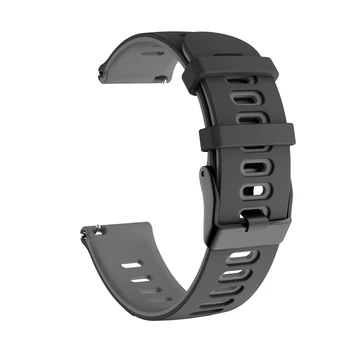 Urrem Strop Til Huami Amazfit Stratos 3 Silikone Håndled Band Smartwatch Udskiftelige tilbehør Armbånd (Sort spænde)