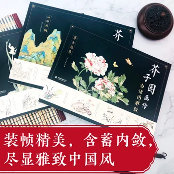 Den traditionelle kinesiske maleri kunst bog Sennepsfrø Have Maleri Biografi (Tre-binds Sæt Folkelig Illustreret Udgave)