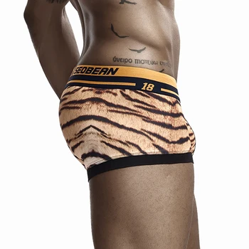 Sexet Mænds Undertøj, Komfortabel og Åndbar Mode Boksere Leopard Shorts Hjem Løs Mandlige Pyjama Boxer
