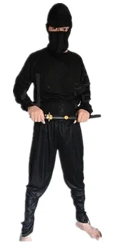 Halloween Vis Sort Tøj vandrende Ridder Tyve Nattøj Sort Antik Nattøj Assassin Service Ninja Tøj
