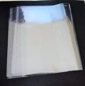 35 * 44 cm Klart, Genlukkelig Celofane / BOPP / Poly Gennemsigtige Poser Opp Emballage Plast Pose Selvklæbende Tasker