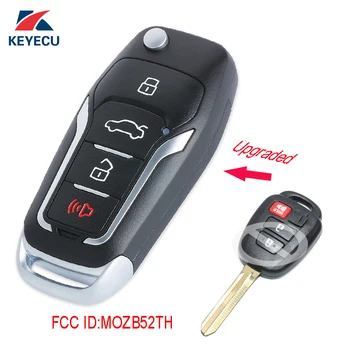 KEYECU Udskiftning Opgraderet Flip Fjernstyret Bil Key Fob 314MHz G for 2016 Scion tC iQ / Toyota Yaris FCC ID: MOZB52TH