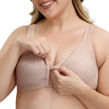 Vgplay Sexet Bra Front Lukning Recerback Uforet Undertøj Plus Størrelse For Stor Bryst Kvinder Styrke Samle Brystholder