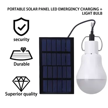 Bærbare solcelledrevet LED-Lampe Lys med Høj Temperatur og Knuse Modstand til Udendørs Aktiviteter Nødsituation Nye Ankomst