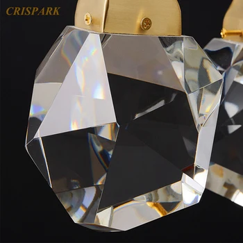 Irrecgular Krystal, Moderne Pendel pendel LED Klar Diamant Cristal Lysekrone Lys Art Deco-Indendørs Køkken Ø Bar