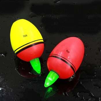 5pcs Lysende Elektroniske Fiskeri Float Boia Skum Type Led Fiskeri Lys, Stick Bobber med 2 Knap Celle Glødende Nat Flyder Sæt