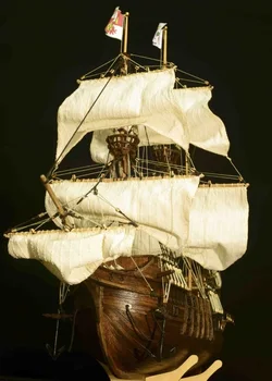 NIDALE model Sacle 1/85 Klassiske spanske sejlbåd i træ model kits San Francisco 1607 krigsskib sejl båd model