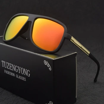 TUZENGYONG 2020 Ny Klassisk Retro Polariserede Solbriller Mænd Belægning Kørsel Sol Briller Firkantede Briller Mandlige Udendørs Beskyttelsesbriller