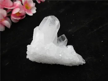 Naturlig Hvid Krystal Klynge Skelet Kvarts Punkt Wand Mineral Krystal Healing Druse Vug Prøve natursten 30g--50g