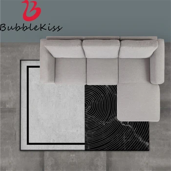 Bubble Kys Europæisk Stil i Sort Marmor Design Tæpper Hjem Anti-rynke Soveværelse Indretning Gulvtæpper i Stue Etagen Måtte Hot Salg