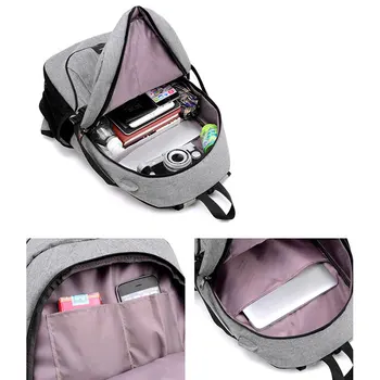 Mænds og kvinders USB-opladning stor kapacitet rygsæk Mode fritid udendørs vandtæt computer taske