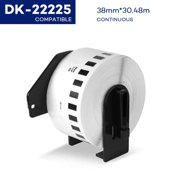 Yance Kompatibel Brother termisk printer, DK-22225 DK22225 DK-2225 DK225 Vedvarende Termisk Papir Etiketter 38mm*30.48 mm DK Label