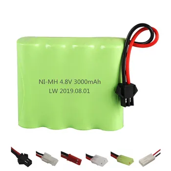 4,8 v 3000mah NiMH-Batteri og USB-Oplader Til Rc legetøj, Biler, Både, Kanoner, Kampvogne Robotter Ni-MH AA-4,8 v 2400mAh Genopladeligt Batteri