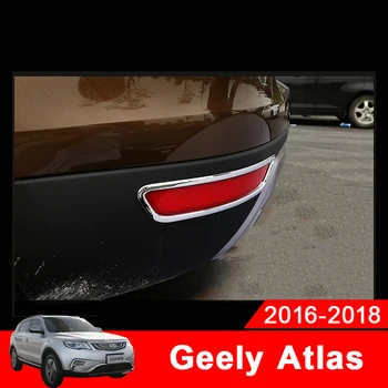 Bil Bageste tågelygter Dækker Klistermærker Protector Udvendige Dekoration Til Geely Atlas Boyue Emgrand NL-3 Proton X70 2017 2018 2019