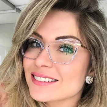 Mode-Cat Eye Briller Rammer For Kvinder Trend Styles Brand Design Optisk Computer Briller Oculos De Grau Feminino Armacao