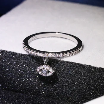 Brillian Vinter 2020 Nye koreanske Mode Geometri Dame Engagement Ring Valentine ' s Day Smykker Luksus Gave Smykker KYRA01179