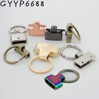 2-30stk-Tasten o-ring-Tasten håndlavet læder bagage tilbehør Hængende nøglering kæde, krog vedhæng Key Fob hardware