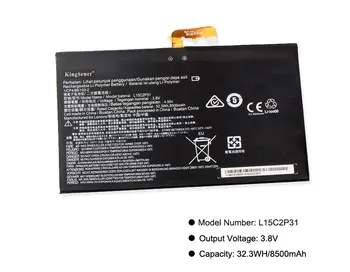 Kingsener L15C2P31 8500mAh Laptop Batteri Til Lenovo Yoga Bog YB1-X91F X91L X91X YB1-X90F YB1-X90L Series Tablet Batteri