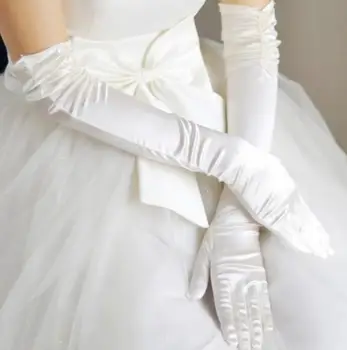 Moderigtigt og Elegant Bruden Bryllup Elegante Handsker til Kvinder Mariage Bryllup Kjole, Handsker, Imitation Pearl Tilbehør Handsker