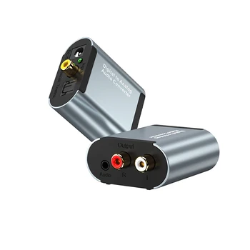 2020 Ny Optisk Digital Stereo Audio Toslink SPDIF Coaxial Signal Til Analog Konverter DAC-Stik 2*PHONO-Forstærker Dekoder Adapter